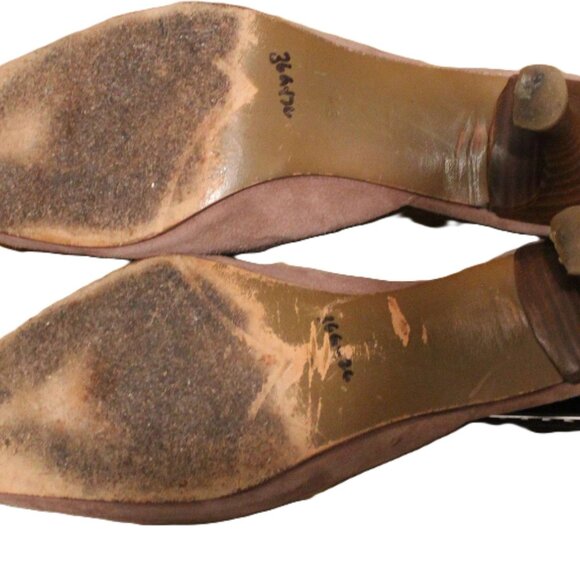 Nordstrom Dusty Rose Suede Kitten Heel Mule - Sz 9M - Picture 5 of 5